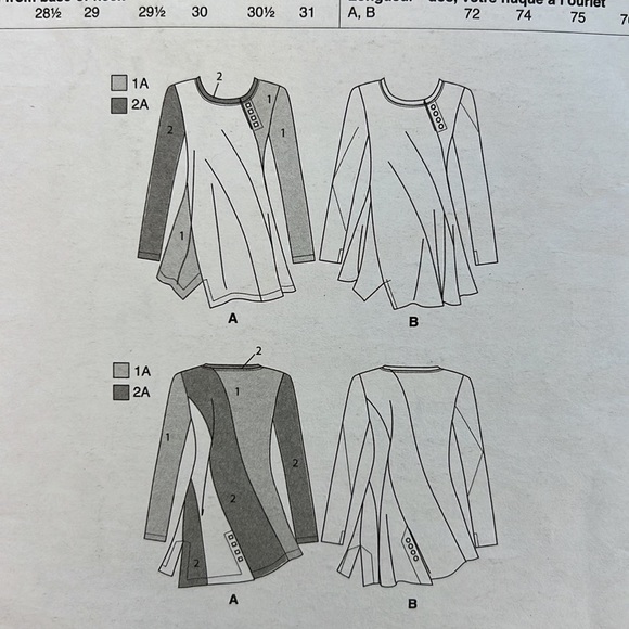 VOGUE PATTERNS V1660 New Sewing Pattern Size Y XS S M 4-14 Marcy Tilton / Vogue - Picture 6 of 10